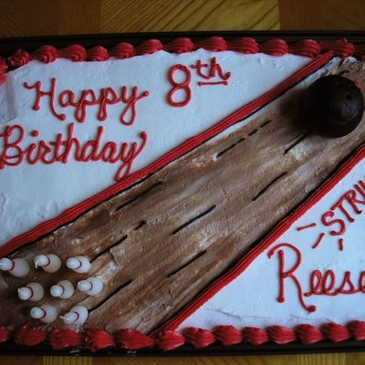 Bowling Birthday Cake