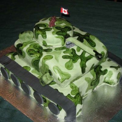 Tank Birthday Cake