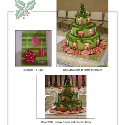 Holiday Dinner Centerpiece Cake