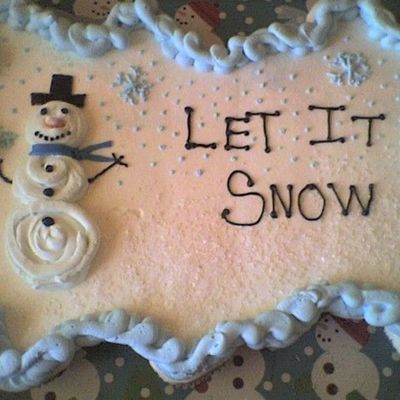 Snowman Cupcake Cake