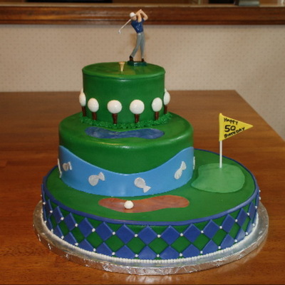 50Th Golf Cake