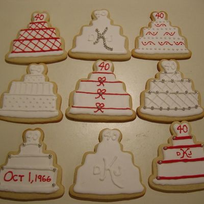 40Th Anniversary Cookies