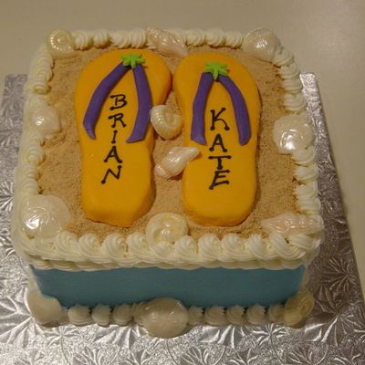 Flip Flop Anniversary Cake