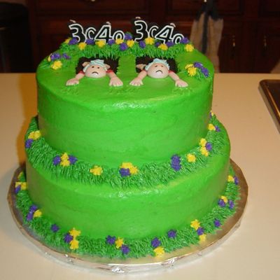 70Th Birthday Cake For Twins