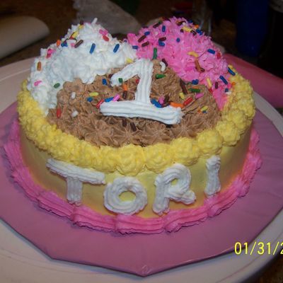 Bowl Of Ice Cream Smash Cake