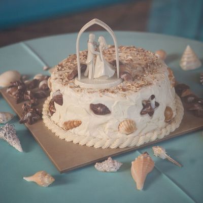 Beach Themed Grooms Cake
