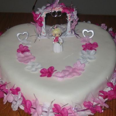 Hawaiian Bridal Shower Cake