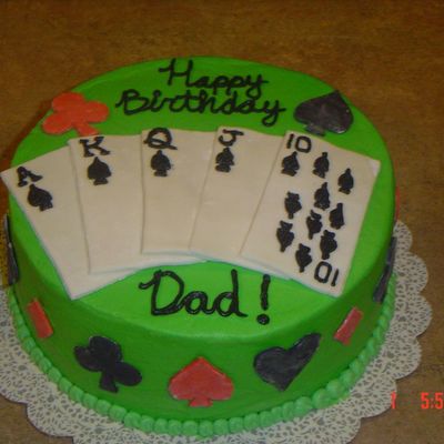 Poker Cake