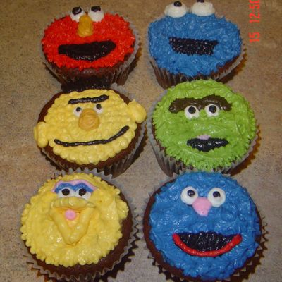 Seasame Street Cupcakes