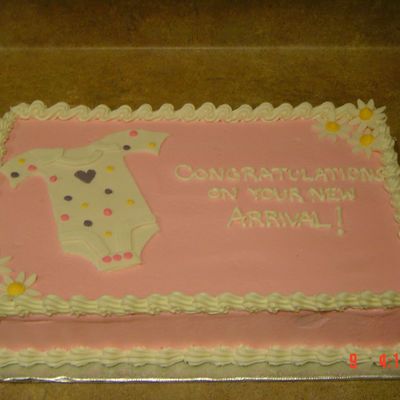 Baby Shower Cake For A Girl