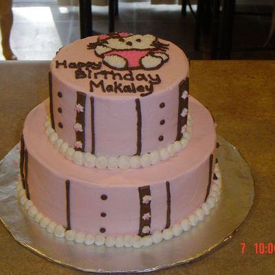 Hello Kitty Two Tiered Cake