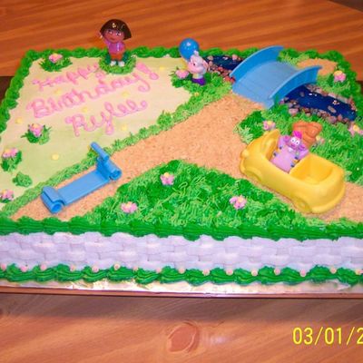 Dora Birthday Cake