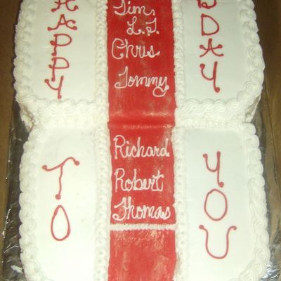 Red Carpet Birthday Cake