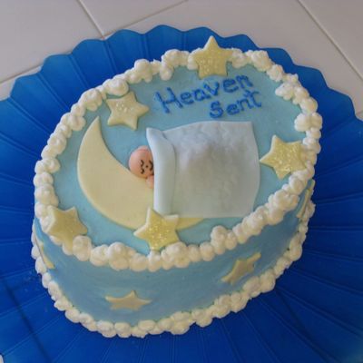 Heaven Sent - Baby Shower Cake