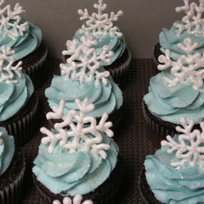Snowflake Cupcakes