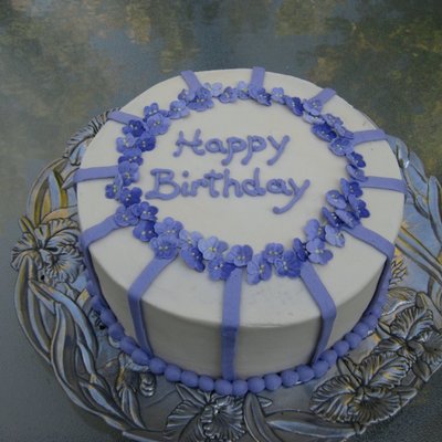 Violet Birthday Cake