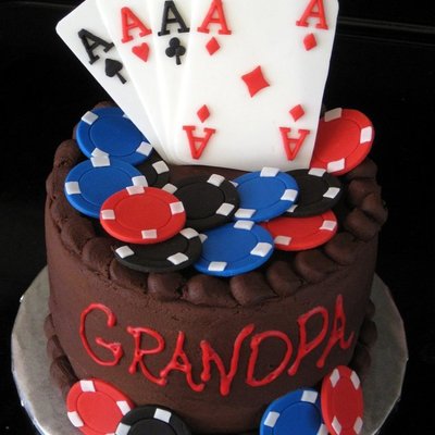 Poker Cake
