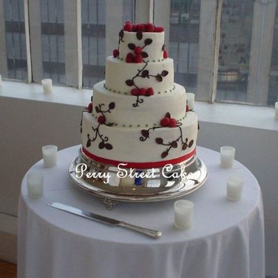 Raspberry Wedding Cake