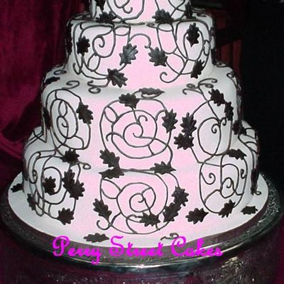 Antique Inspired Wedding Cake