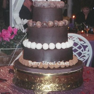 Chocolate Truffle Wedding Cake