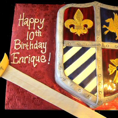 Medieval Shield Cake