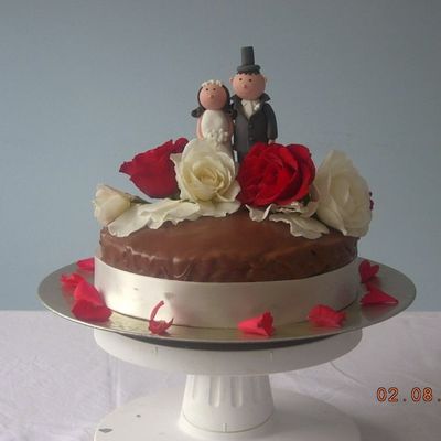 First Chocolate Wedding Cake