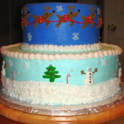 Christmas Themed Cake