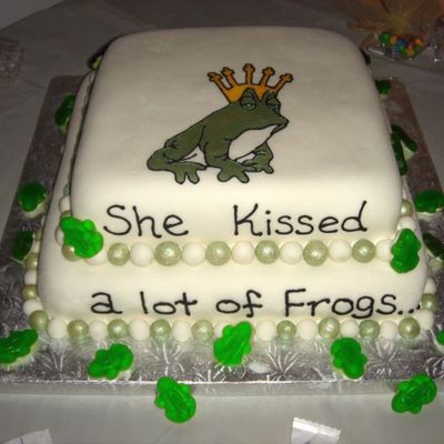 Frog Prince Bridal Shower Cake