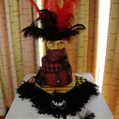 Masquerade Prom Cake