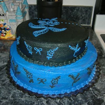 Black And Blue Cake