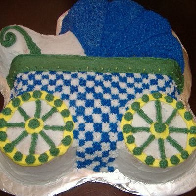 Baby Shower Baby Buggy Cake