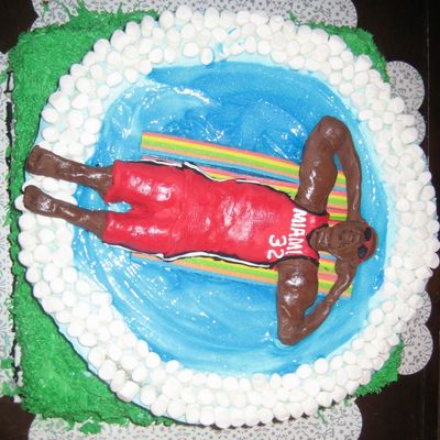 Shaq Going For A Dip (But He's Too Big For The Pool!)