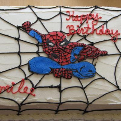 Spiderman Birthday Cake