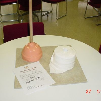 Plunger And Toilet Paper Cakes