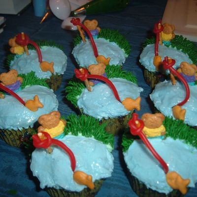 Cupcakes, Teddybears Fishing