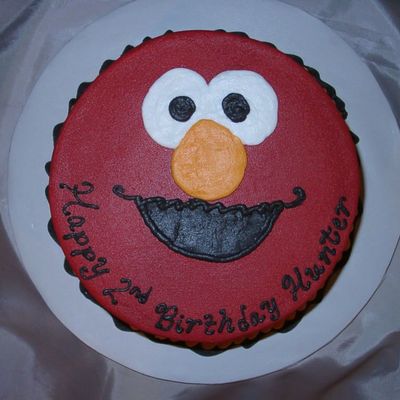 Elmo Face Cake