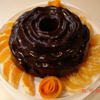 Orange Chocolate Ganache Cake