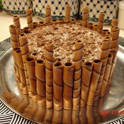 Chocolate Topped Cake