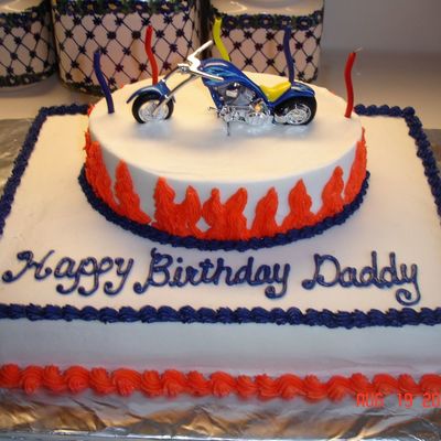 Motorcycle Birthday Cake