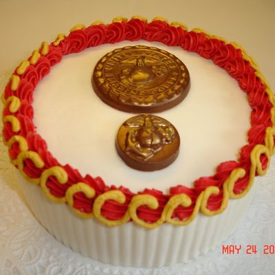 Us Marine Coin Cake