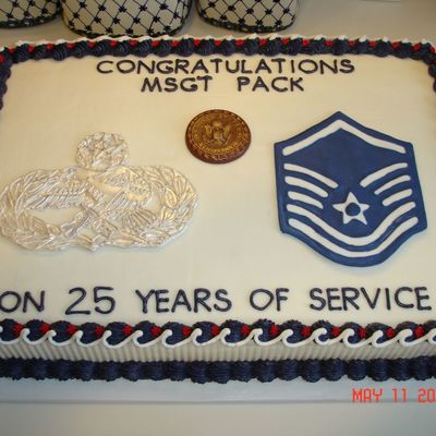 Air Force Retirement Cake