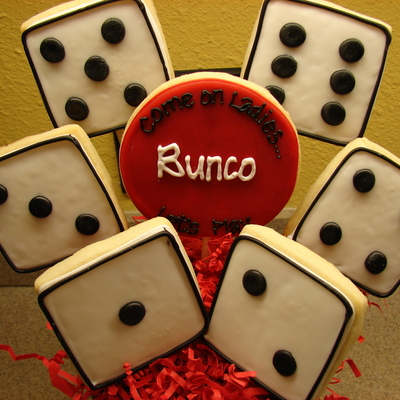 Bunco Cookie Bouquet