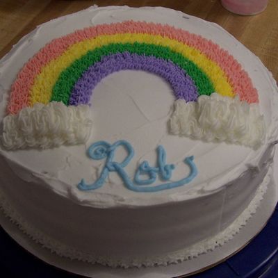 Wilson 1 Rainbow Cake