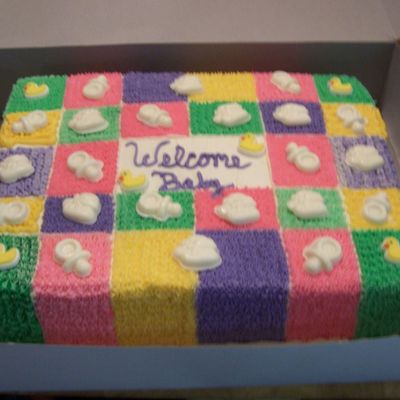 Baby Quilt Cake