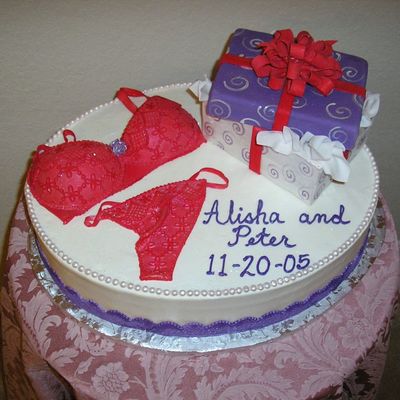 Lingerie Shower Cake