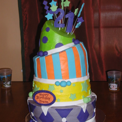 1St Topsy-Turvy Cake