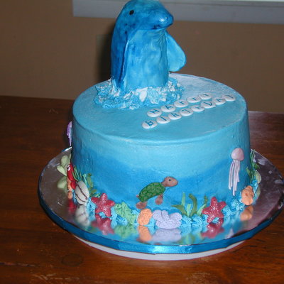 1St Dolphin Cake