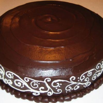 Scrolled Giant Ding Dong Cake