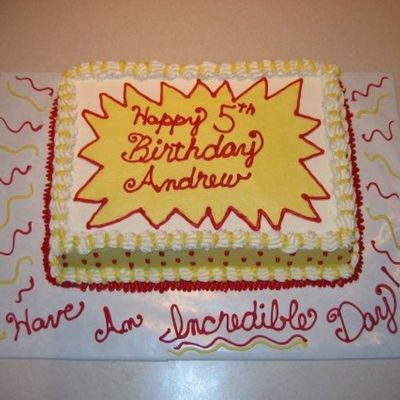 Incredibles Concept Cake