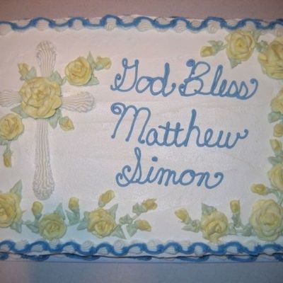 Elongated Shell Cross Cake